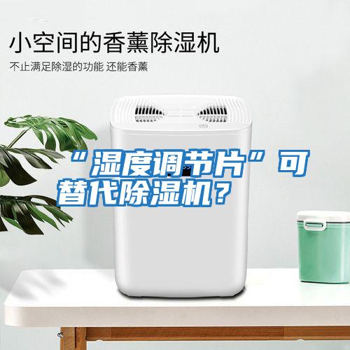 “濕度調節片”可替代除濕機？