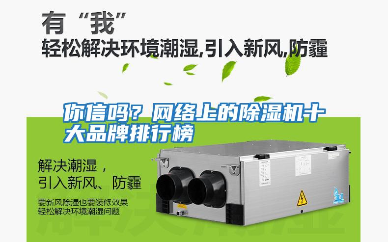 你信嗎？網(wǎng)絡上的除濕機十大品牌排行榜