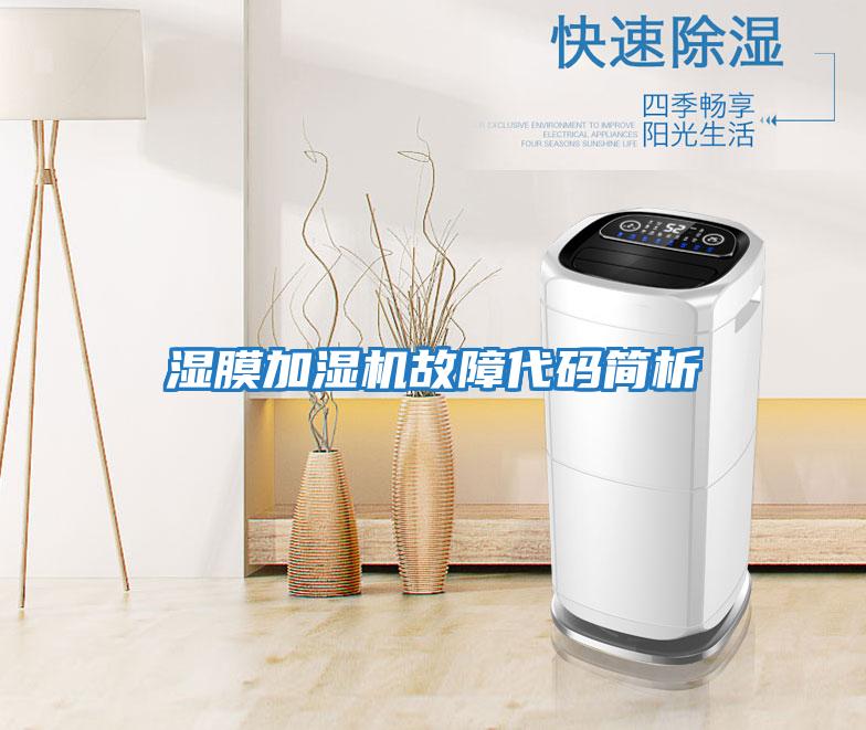 濕膜加濕機(jī)故障代碼簡(jiǎn)析