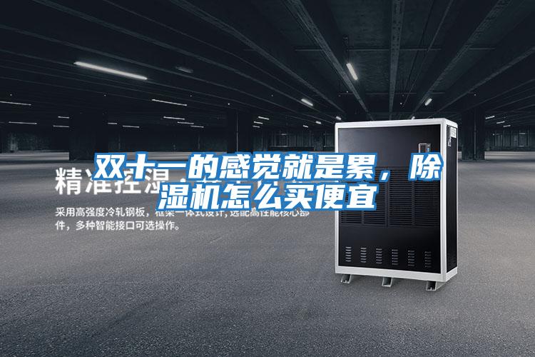 雙十一的感覺(jué)就是累，除濕機(jī)怎么買(mǎi)便宜
