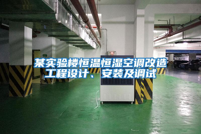 某實(shí)驗(yàn)樓恒溫恒濕空調(diào)改造工程設(shè)計(jì)、安裝及調(diào)試