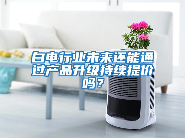 白電行業(yè)未來還能通過產(chǎn)品升級持續(xù)提價嗎？