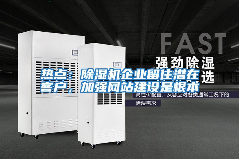熱點：除濕機企業(yè)留住潛在客戶，加強網(wǎng)站建設(shè)是根本
