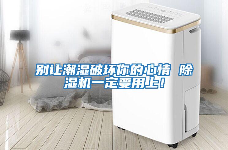 別讓潮濕破壞你的心情 除濕機一定要用上！