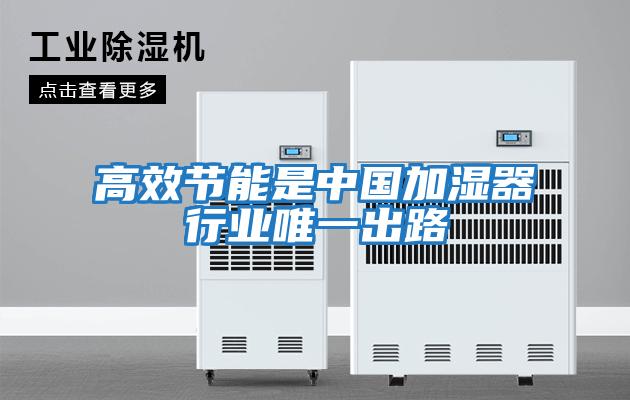 高效節能是中國加濕器行業唯一出路