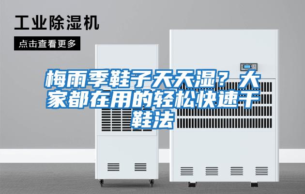 梅雨季鞋子天天濕？大家都在用的輕松快速干鞋法