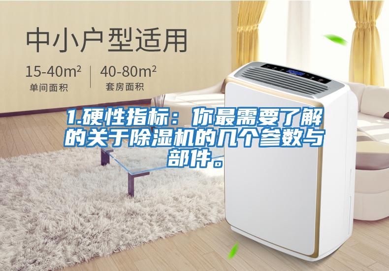1.硬性指標(biāo)：你最需要了解的關(guān)于除濕機(jī)的幾個參數(shù)與部件。