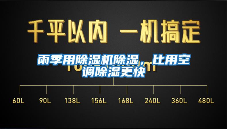 雨季用除濕機除濕，比用空調除濕更快
