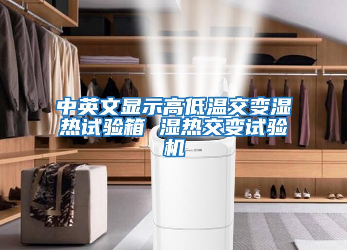 中英文顯示高低溫交變濕熱試驗箱 濕熱交變試驗機(jī)