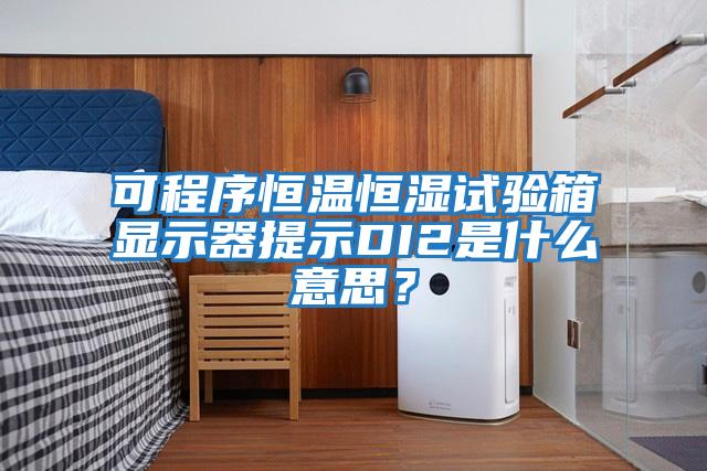 可程序恒溫恒濕試驗(yàn)箱顯示器提示DI2是什么意思？