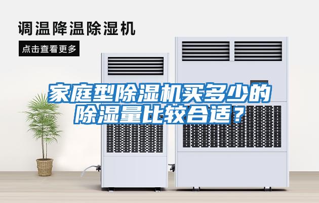 家庭型除濕機買多少的除濕量比較合適？