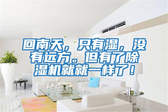 回南天，只有濕，沒有遠方。但有了除濕機就就一樣了！