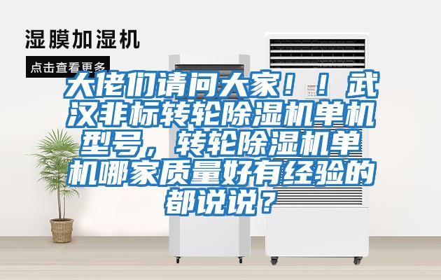 大佬們請問大家！！武漢非標(biāo)轉(zhuǎn)輪除濕機(jī)單機(jī)型號，轉(zhuǎn)輪除濕機(jī)單機(jī)哪家質(zhì)量好有經(jīng)驗(yàn)的都說說？