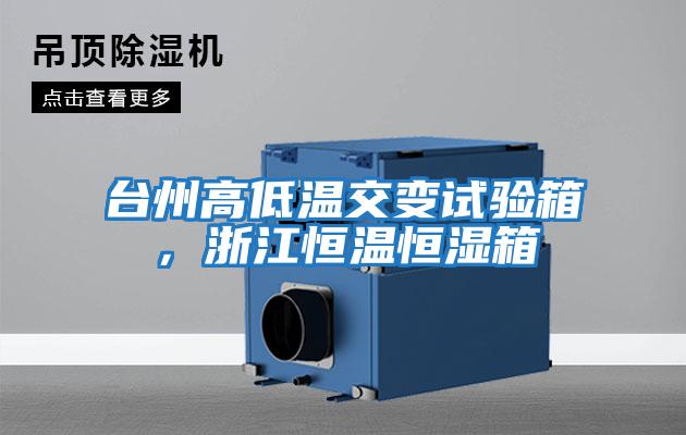 臺州高低溫交變試驗箱，浙江恒溫恒濕箱