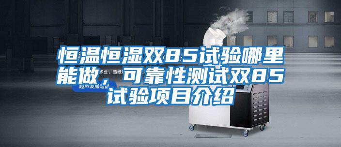 恒溫恒濕雙85試驗哪里能做，可靠性測試雙85試驗項目介紹