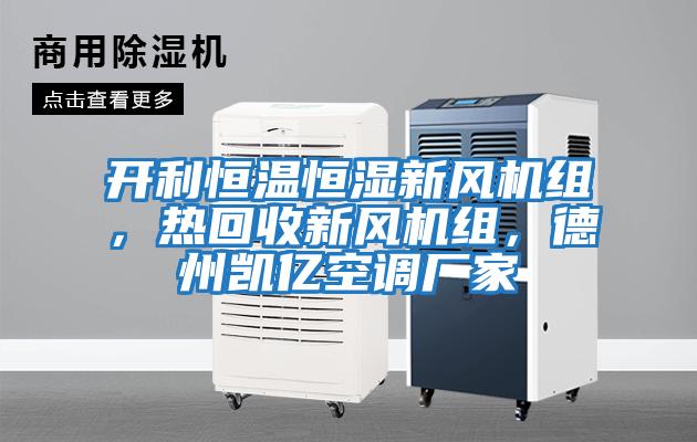 開利恒溫恒濕新風機組，熱回收新風機組，德州凱億空調廠家
