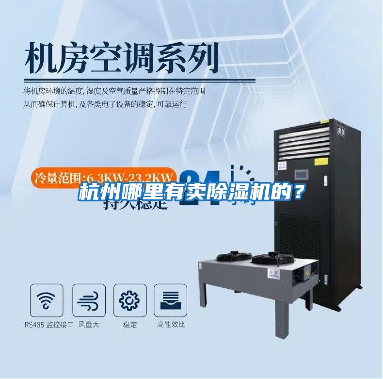 杭州哪里有賣除濕機的？