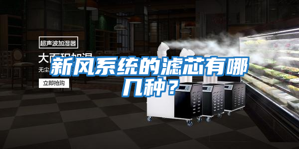 新風系統(tǒng)的濾芯有哪幾種？