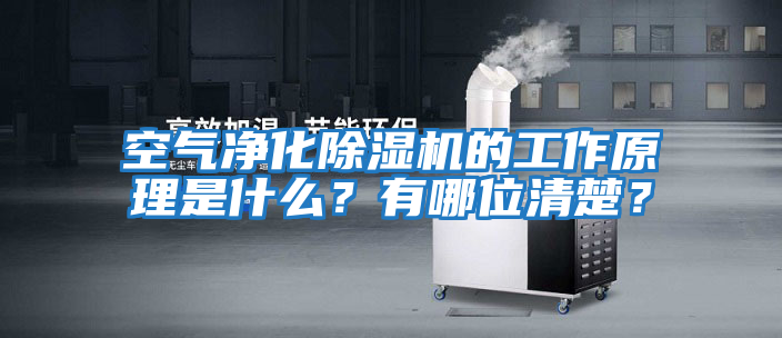 空氣凈化除濕機的工作原理是什么？有哪位清楚？