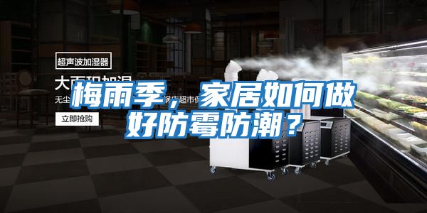 梅雨季，家居如何做好防霉防潮？