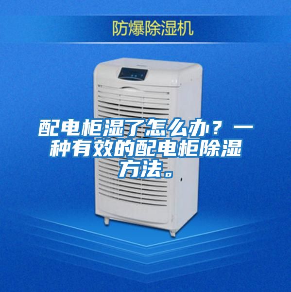 配電柜濕了怎么辦？一種有效的配電柜除濕方法。