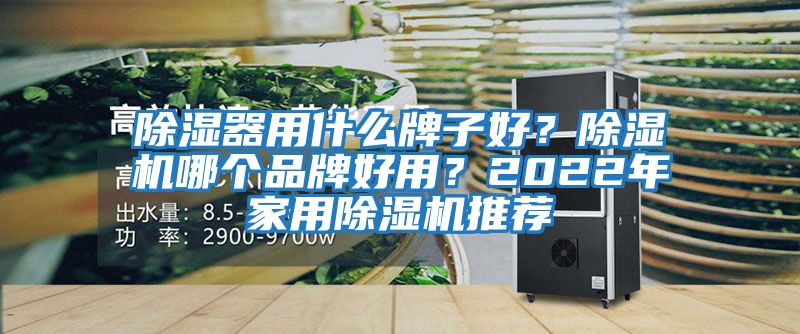 除濕器用什么牌子好？除濕機哪個品牌好用？2022年家用除濕機推薦