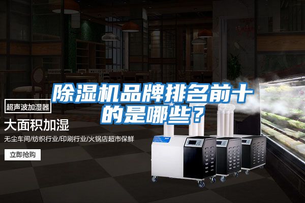 除濕機品牌排名前十的是哪些？