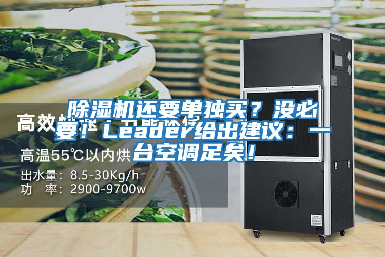 除濕機還要單獨買？沒必要！Leader給出建議：一臺空調足矣！